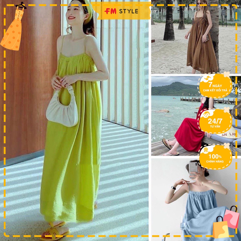 Váy hai dây nữ FM Style chất lụa cá tính năng động phong cách Hàn Quốc I Fm Style Online 205030151