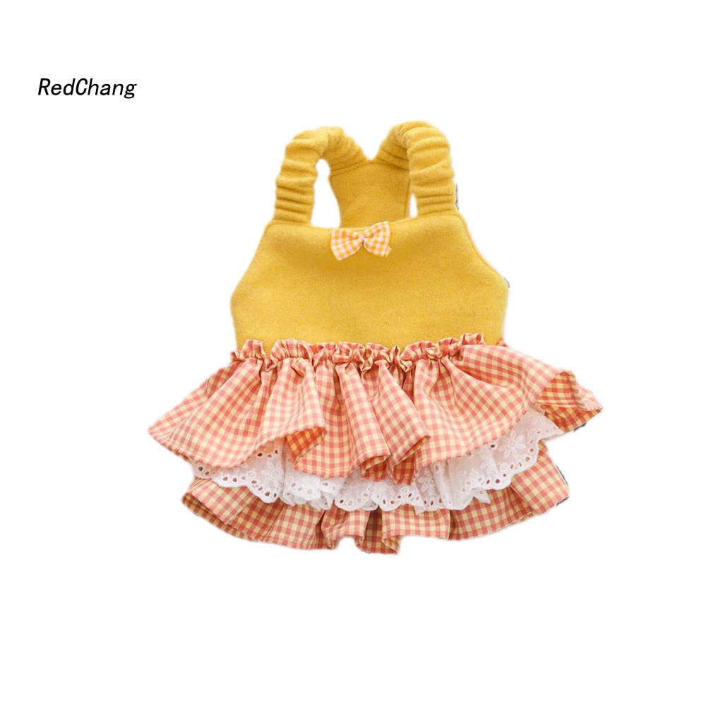 Rc ~ Đầm Mùa Hè Viền Bèo Nhún Thoáng Khí Cho Cún Cưng
