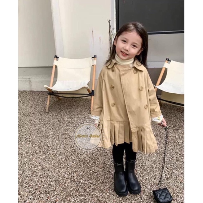 Váy kaki phong cách hàn quốc siêu xinh cho bé, hàng loại 1