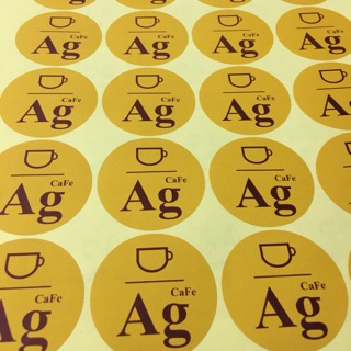 Combo 120 sticker logo tròn 5cm