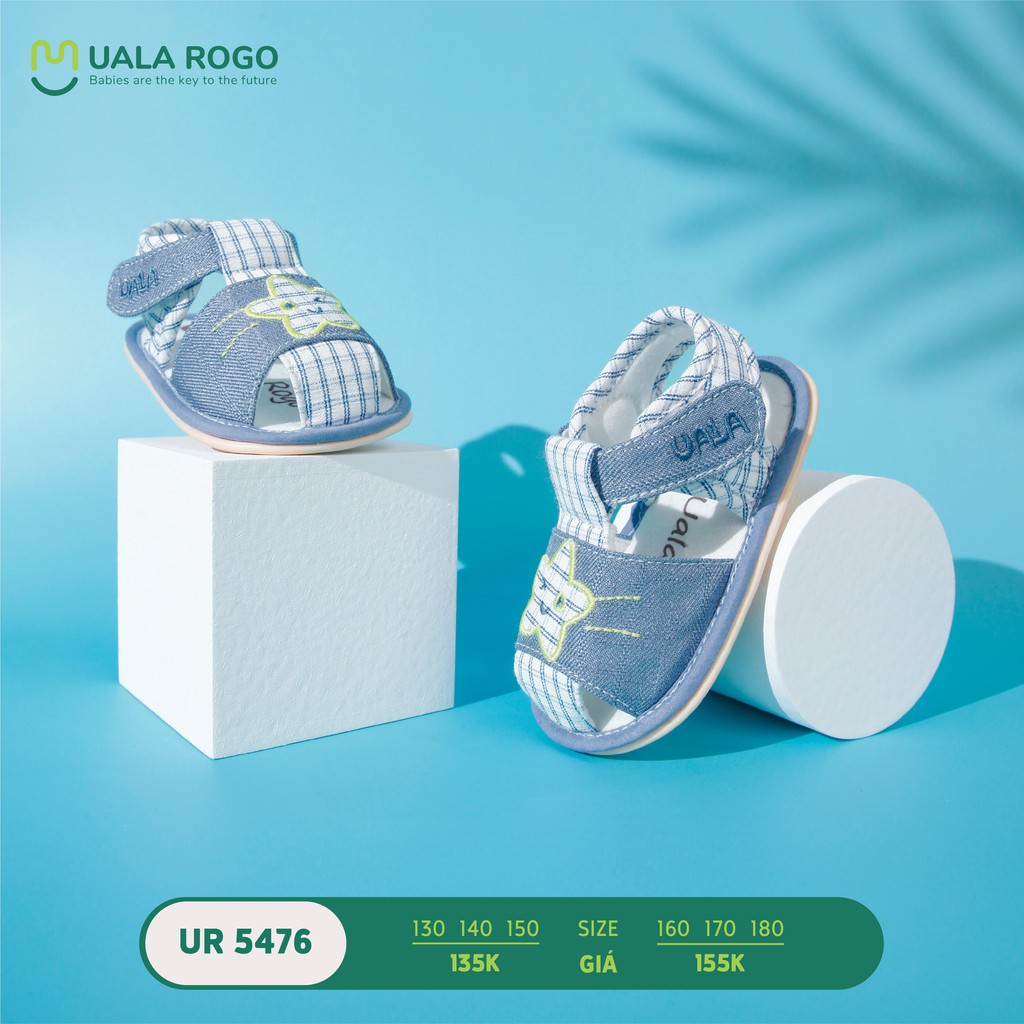 [UALA ROGO SALES] Dép quai hậu sandal tập đi mềm, êm chân đế cao su non chống trượt họa tiết cực xinh cho bé trai bé gái