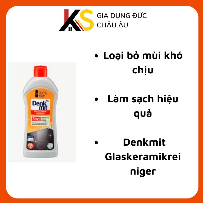 Dung dịch vệ sinh bếp từ Denkmit Glaskeramikreiniger, 300 ml