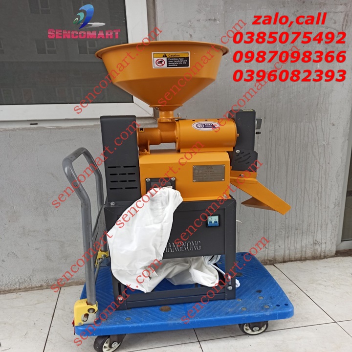 Máy xát gạo mini đa năng tách vỏ đậu,cà phê