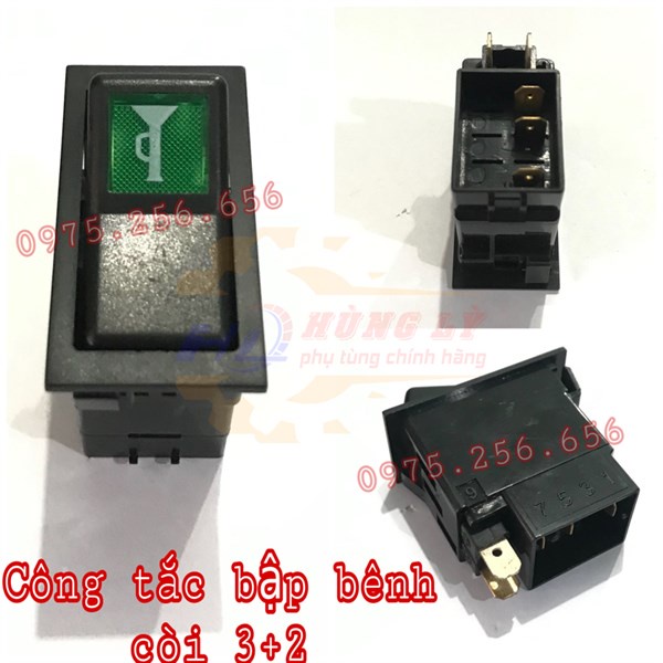 Công tắc Bập Bênh Còi 3+2 công tắc còi công tắc các loại phụ tùng ô tô phụ tùng máy nông nghiệp phụ tùng Hùng Lỳ