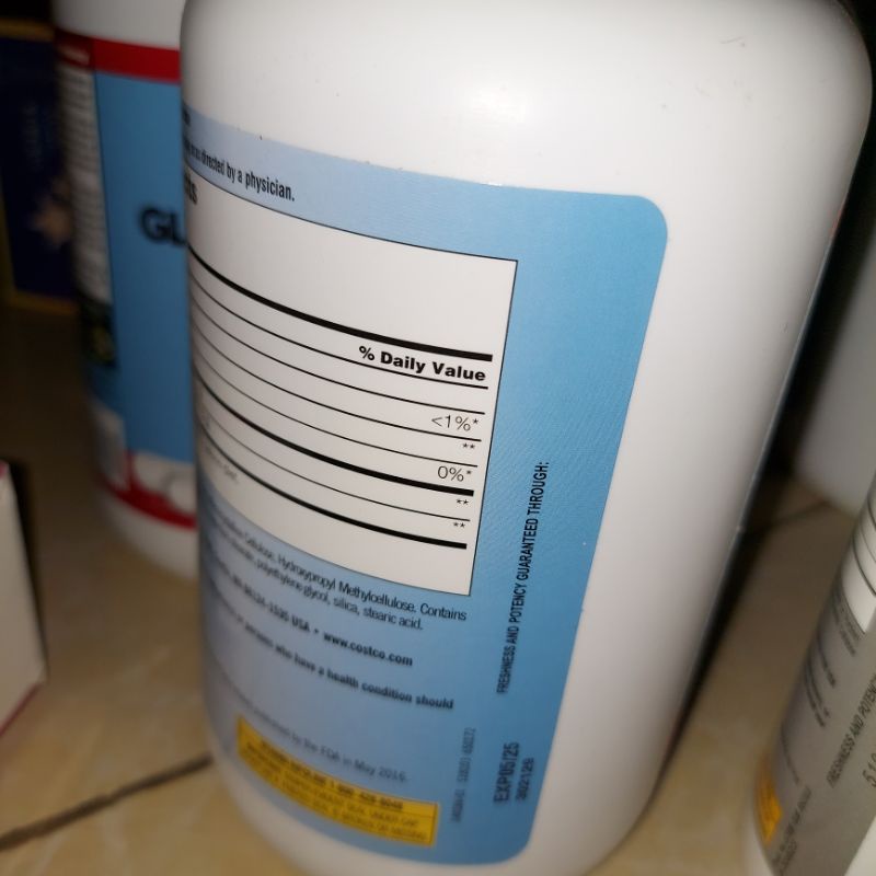 (Combo 5 hộp -Date2025 ) Viên Uống Bổ Khớp Glucosamine HCL 1500mg With MSM 1500mg  hộp 375 viên trắng.