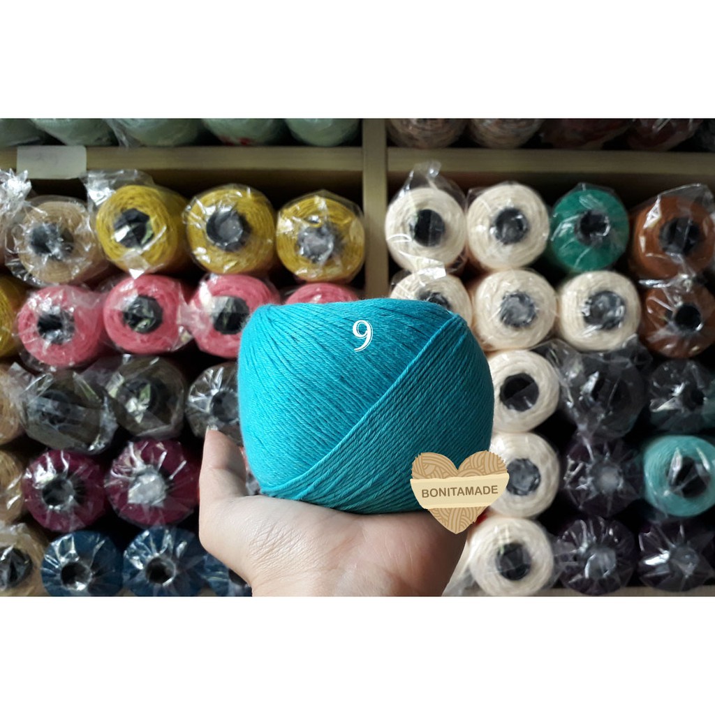 Sợi cotton Amigo made in VN 100% cotton đan móc thú bông và sản phẩm mềm mại an toàn cho da bé - Len