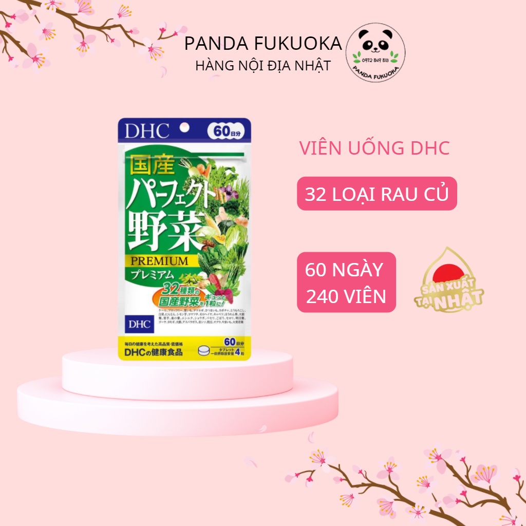 Viên uống rau củ quả dhc 240 viên 60 ngày từ 32 loại rau củ thanh lọc đẹp