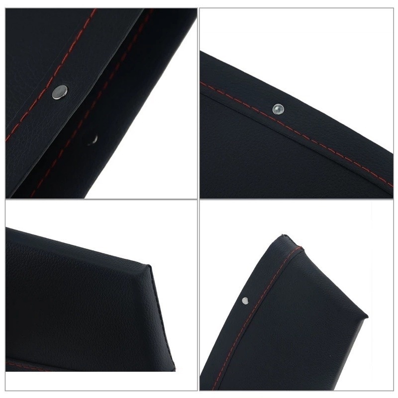 Giá đỡ cốc bằng da đa năng gắn khe ghế ngồi xe hơi