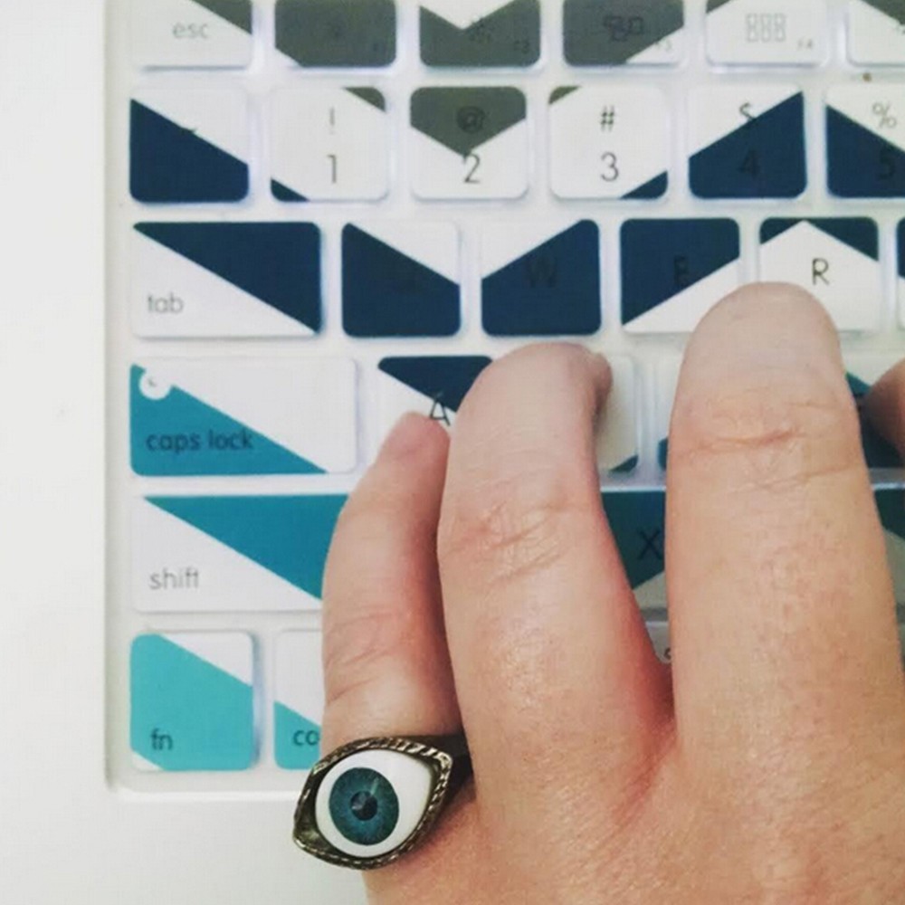 Nhẫn đeo MXBEAUTY hình mắt con độc đáo thời trang cho nam và nữ