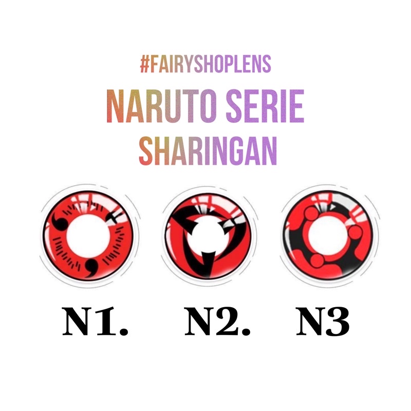 Áp tròng cosplay Naruto saringan 14.0MM - Kính Áp Tròng FAIRY SHOP CONTACT LENS