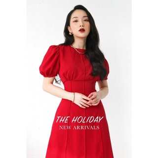 Likeher - đầm dự tiệc d21076 cổ tròn dáng dài