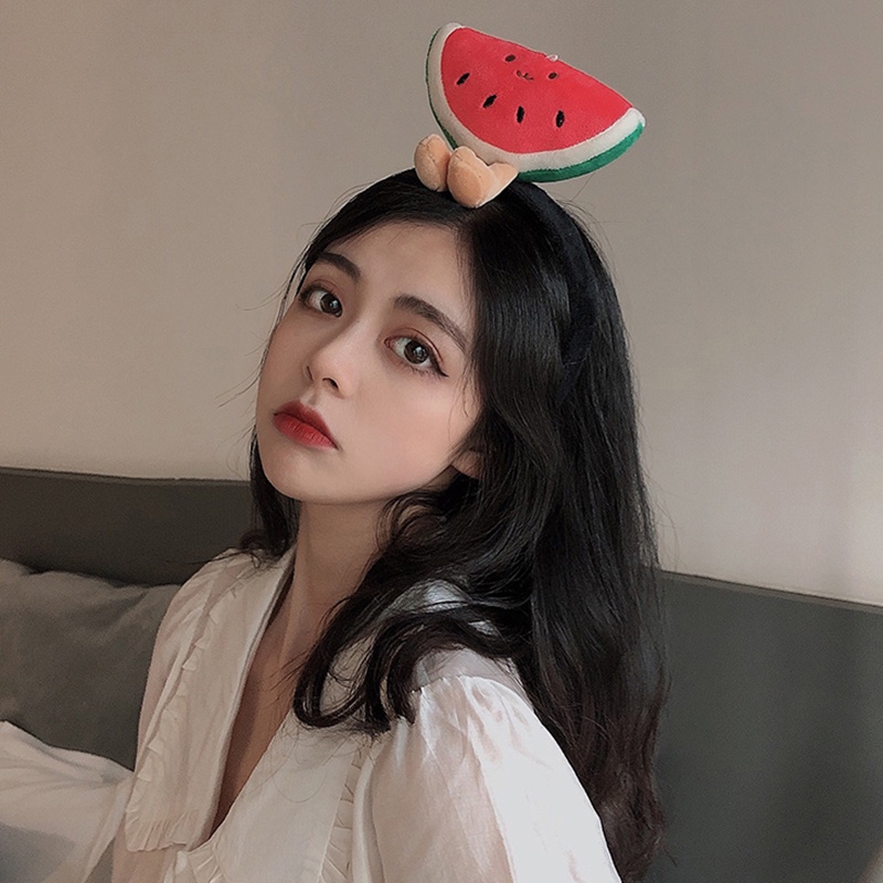 INS dễ thương hoạt hình động vật vui nhộn băng đô nam và nữ khủng long nhỏ vịt nhỏ thiết kế mô hình cá vàng