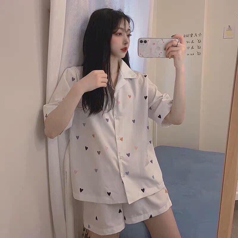 Bộ ngủ pijama nữ trái tim các loại xinh yêu | BigBuy360 - bigbuy360.vn