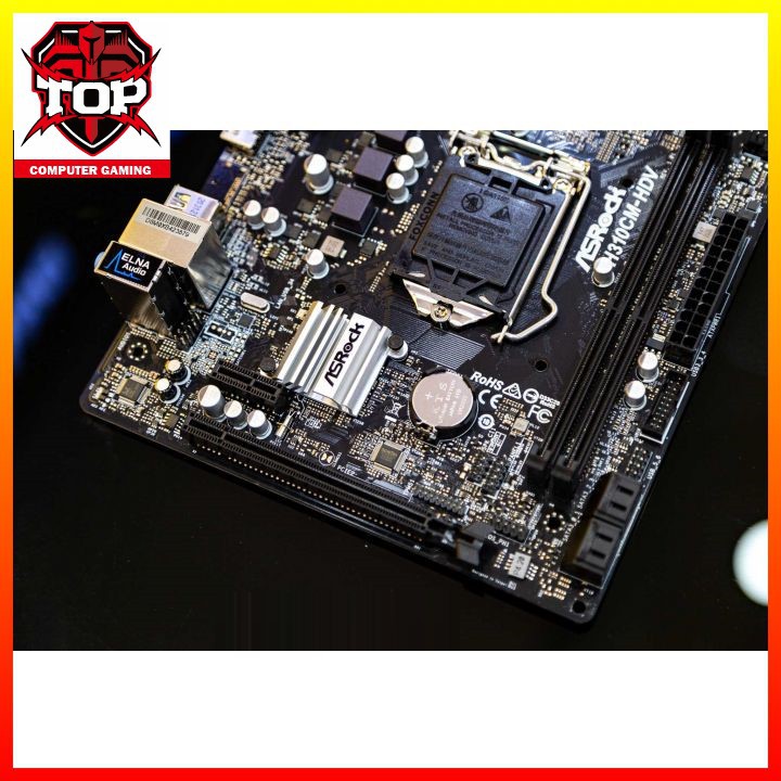 ( Bảo Hành 36 Tháng ) Mainboard ASROCK H310CM DVS (Intel H310, Socket 1151, m-ATX, 2 khe RAM DDR4) - Hành Chính Hãng