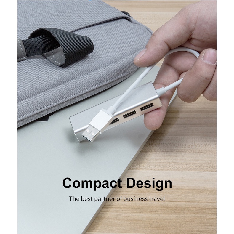 Adapter Chuyển Đổi USB C Sang USB 3.0 2.0 RJ45 HUB 100 / 1000Mbps Cho Macbook Windows Laptop