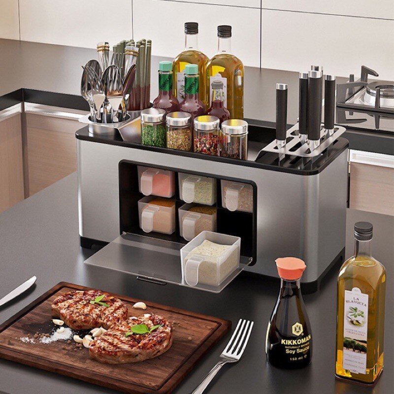 Hộp đựng gia vị inox