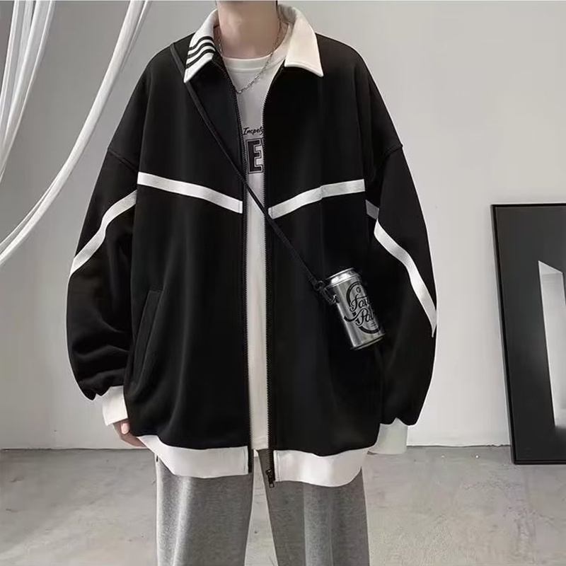 Áo Khoác Thể Thao Phối Khóa Kéo Thời Trang Xuân Thu Cho Nam Size M-3XL