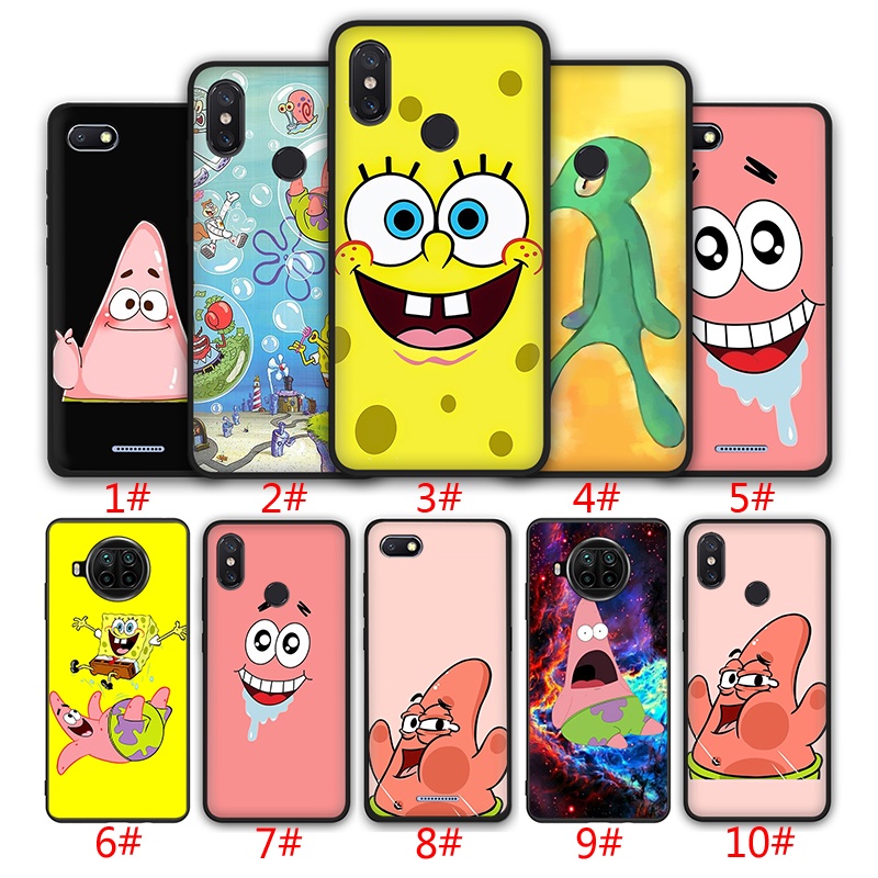 Ốp Điện Thoại Tpu Silicon Mềm Hình Spongebob Và Patrick Cho Xiaomi Mi 10t Lite Pro Cc9 Cc9E Sxf52