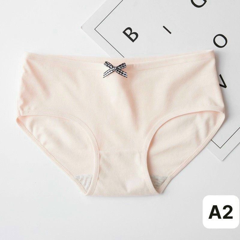 [Mã 12FASHIONSALE1 giảm 10K đơn 50K] Quần Lót Cotton Nữ Phối Nơ Kháng Khuẩn Chất Mềm Mịn Thoáng Mát | BigBuy360 - bigbuy360.vn