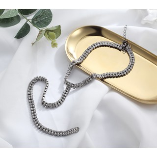 Set 2 dây choker đá - D363