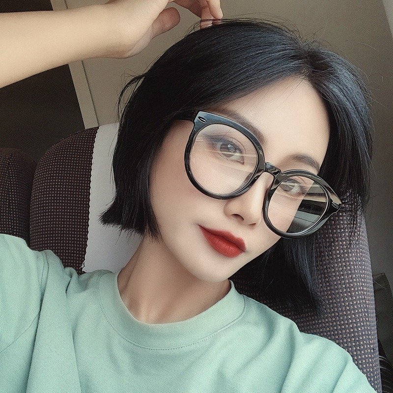 Mắt Kính Gọng Tròn Oversize Phong Cách Hàn Quốc Cho Nữ