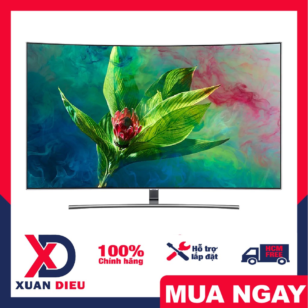 Smart Tivi Cong QLED Samsung 4K 55 inch 55Q8CNA Miễn phí vận chuyển HCM, giao hàng trong ngày