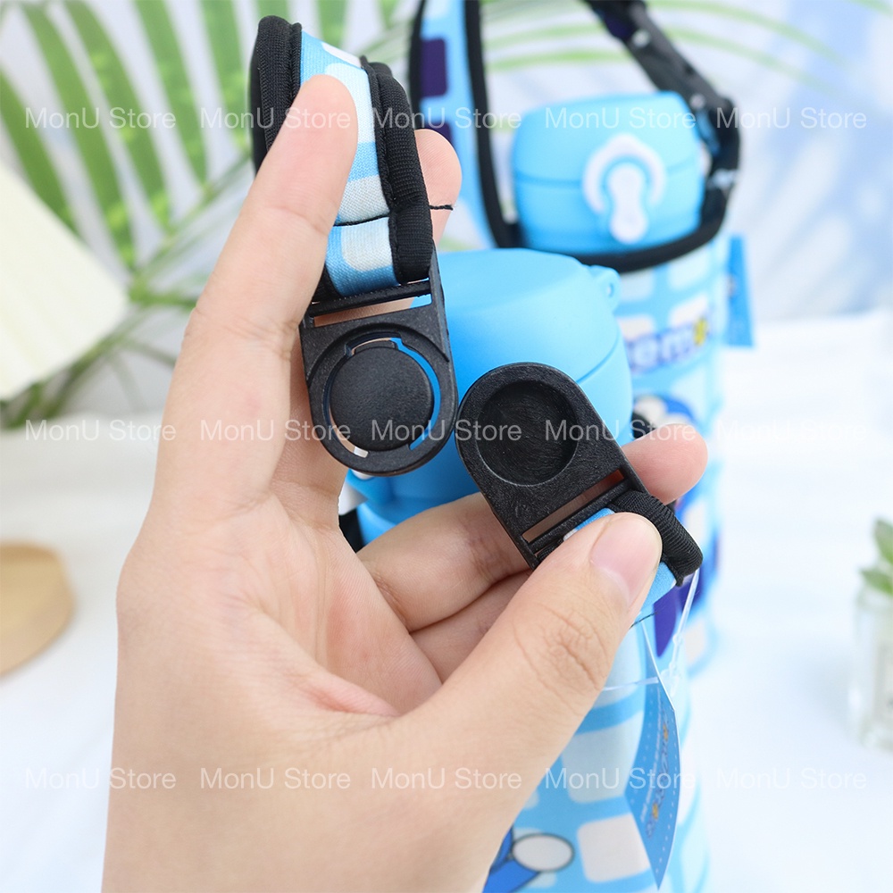 [KHÔNG KÈM BÌNH ]Túi đựng bình nước, chai nước hình trụ 300-550ml hình DORAEMON DOREMON dễ thương cute MON0276 TooYoo