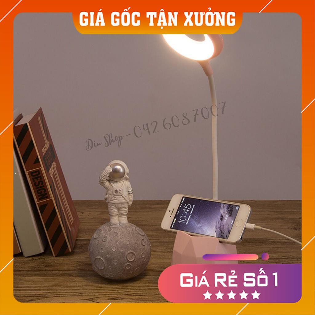 Đèn bàn học sạc tích điện 💘FREESHIP💘 Đèn led đọc sách chống cận cho trẻ học sinh công tắc cảm ứng kèm ống bút xoay 360độ