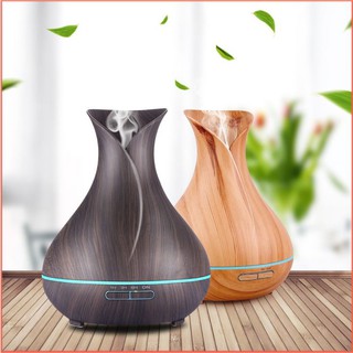 Máy Xông Tinh Dầu Aroma Phun Sương - Khuych Tán Tinh Dầu Cao Cấp Lục Bình 550ml- Tặng kèm tinh dầu  12 tháng Kèm remote