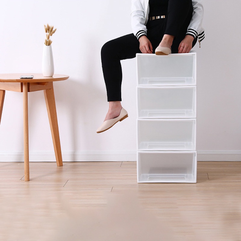Nafenai Hộp bằng nhựa đựng đồ lót / quần áo chia ngăn tiện dụng