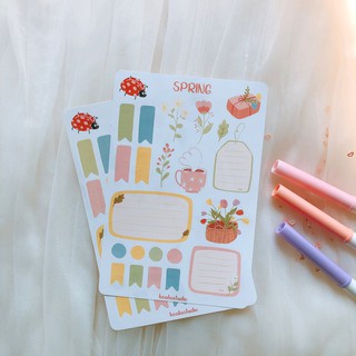 Bullet journal sticker - mùa xuân