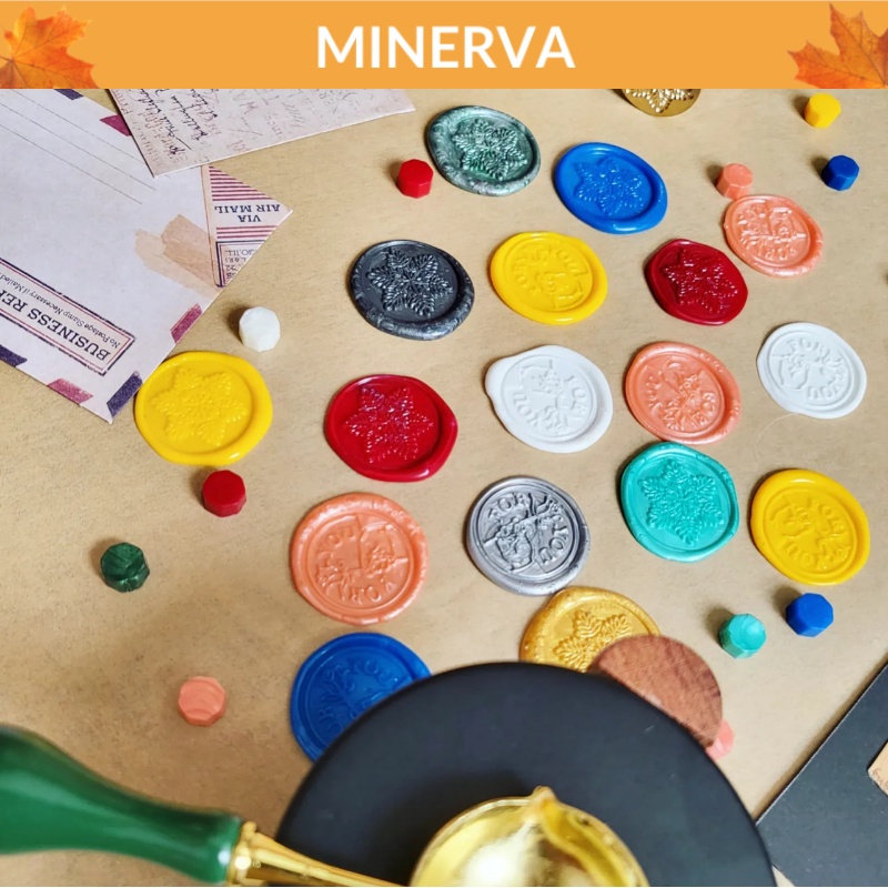 Set 10 Con dấu sáp niêm phong WAX SEAL niêm phong bì thư , quà tặng , thiệp mời