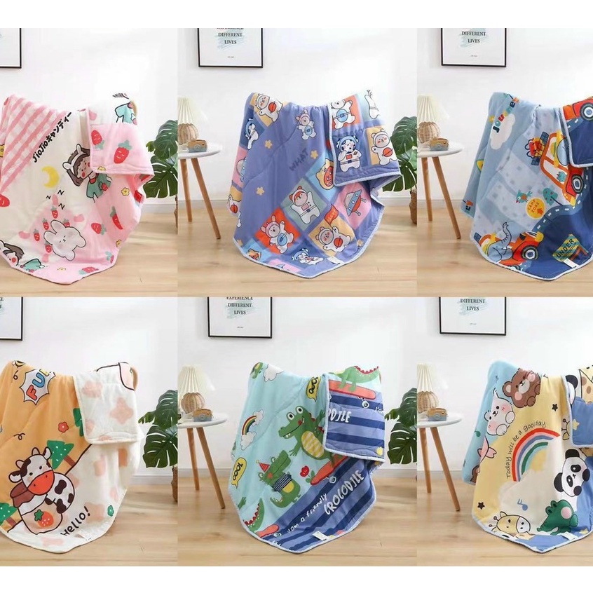 Chăn đũi 4D cho bé trai bé gái nằm quanh năm