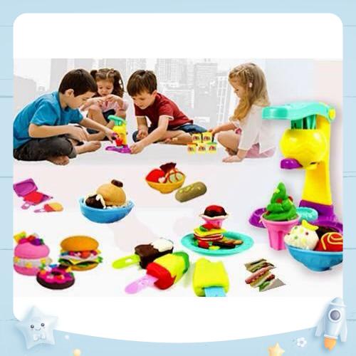 ĐỒ CHƠI BỘ ĐẤT NẶN LÀM KEM CHO BÉ - anhma84 store tphcm