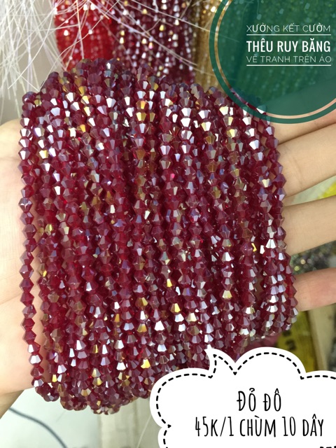 Hạt pha lê thoi 4mm