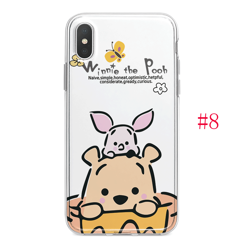 Ốp lưng iPhone X 6 6s 7 8 Plus 5 5s SE  vỏ điện thoại Silicone mềm Gấu Pooh