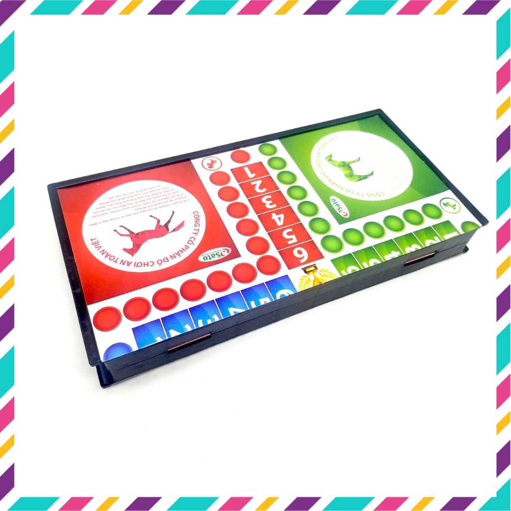 Bộ cờ cá ngựa Sato Made In Việt Nam có hộp đựng, board game