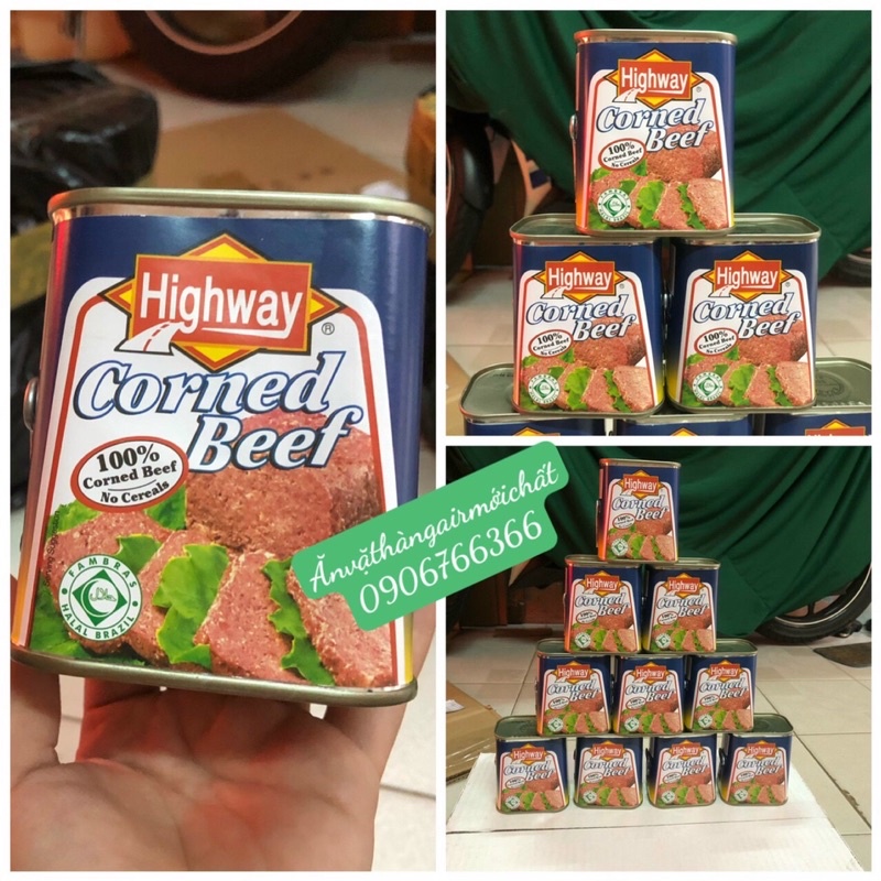 Thịt Bò Hộp Corned Beef Highway Brazil 340g