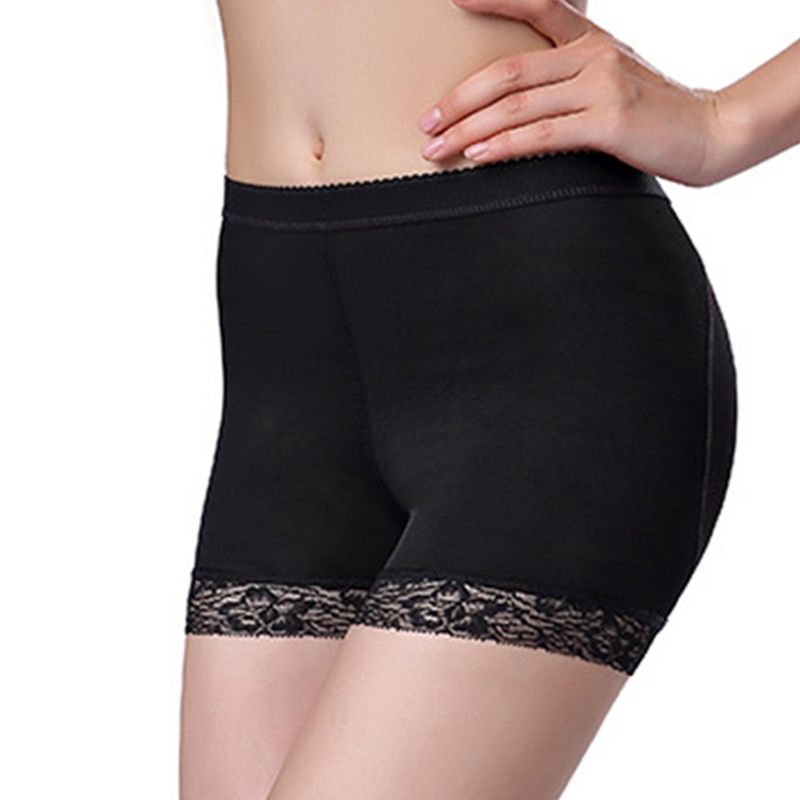 HAN❀ 1pc Womens Breathable Mesh Mid Rise Butt Lifter Underwear Seamless Body Shaper Boyshort