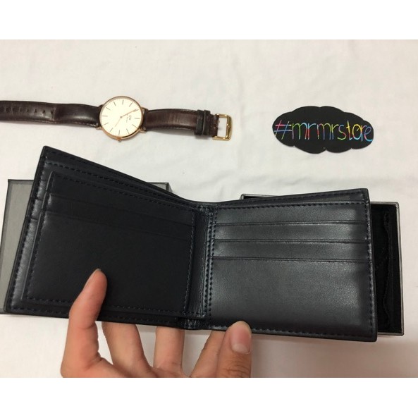 Ví nam PEDRO ngắn trơn logo chìm hàng xuất dư VN02