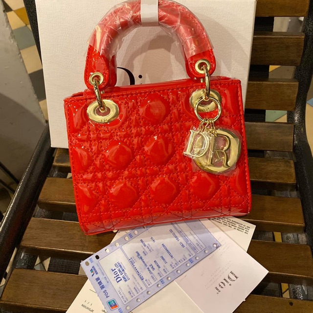 Túi Dior ba ô da bóng siêu xịn
