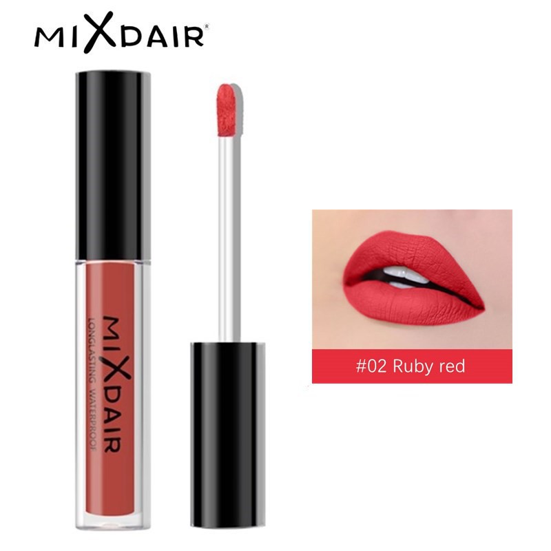 Son môi lì MIXDAIR với 9 màu tuỳ chọn chống thấm nước lâu trôi 28g