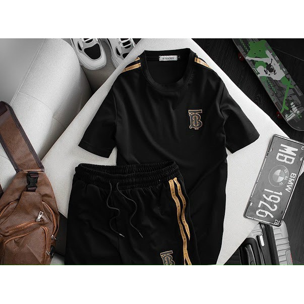 Bộ quần áo họa tiết BT phong cách thể thao, streetwear cực năng động, trẻ trung dành cho nam hot nhất mùa hè