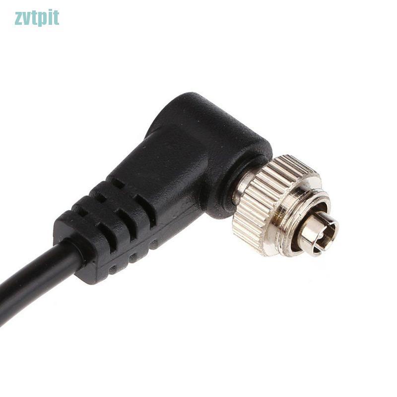 [ZVT] 3.5mm to Male PC Flash Sync Cable Screw Lock for Trigger Studio Light  PT