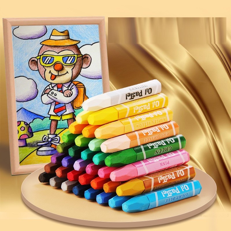 Bút Sáp Dầu COLOR OIL PASTEL Chuẩn Màu Không Độc Hại 12/18/24/36 Màu