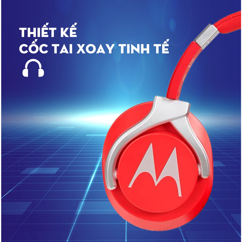 Tai nghe chụp tai có dây Motorola Pulse Bass 200 Wired Single - có mic đi kèm - siêu bass