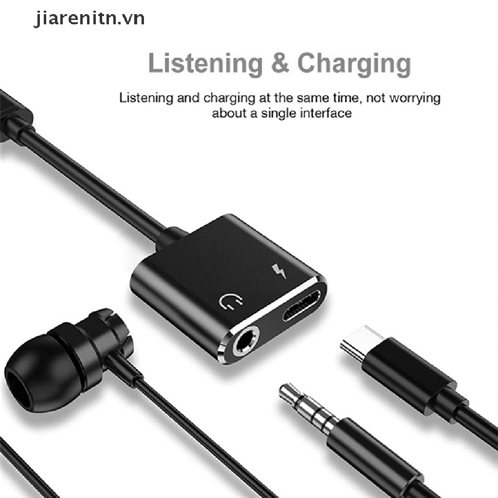 Dây Cáp Âm Thanh Chia 3 5 Cổng Usb Type C 2 Trong 1 Tiện Dụng
