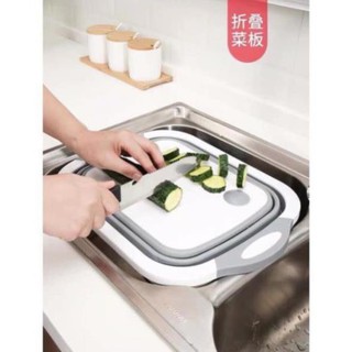 Bộ chậu gấp gọn kèm thớt đa năng