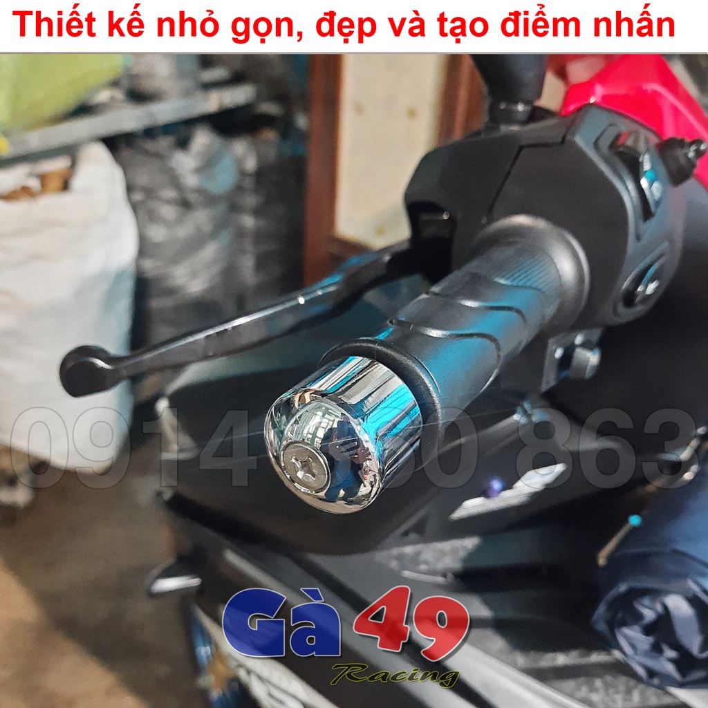 Gù tay lái PCX 2017 mạ crom