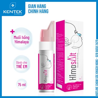 XỊT MŨI MUỐI HỒNG TRÀM TRÀ HIMASALT DÀNH CHO TRẺ EM Chai 75ml